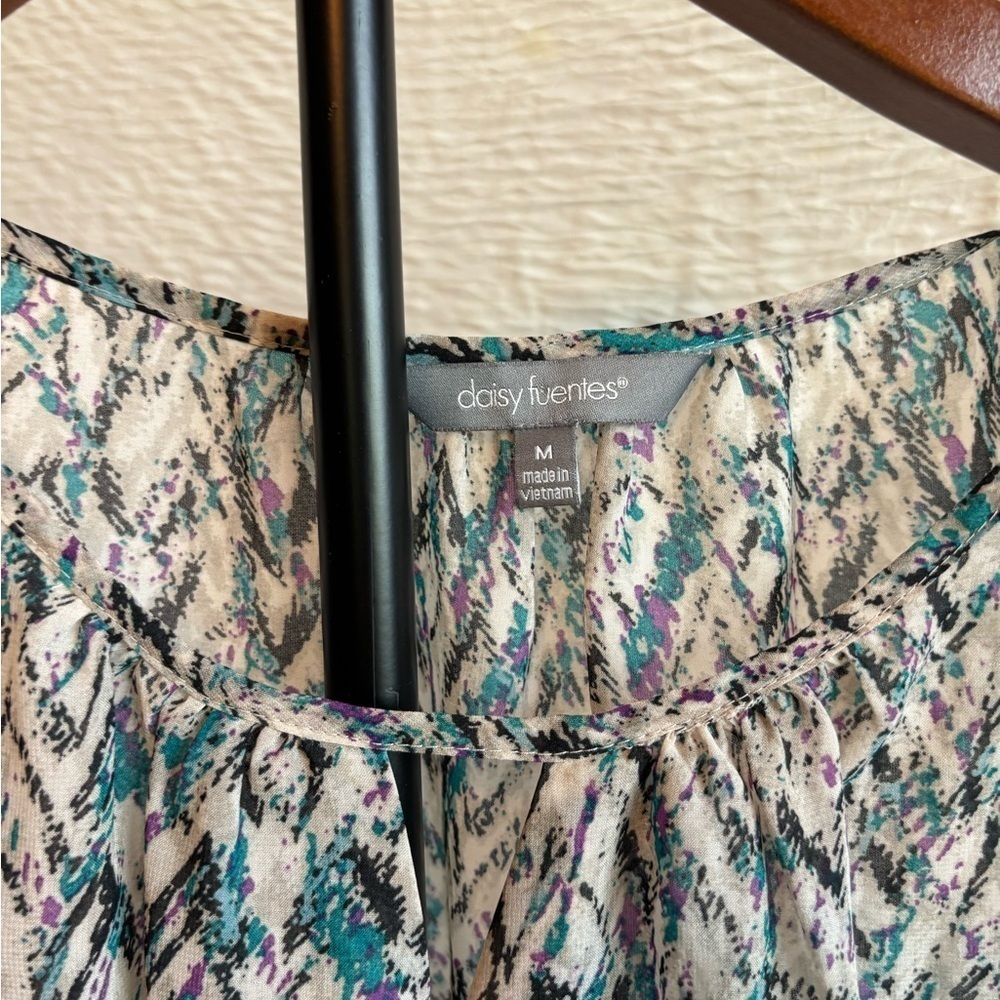 Daisy Fuentes Multicolor Patterned Blouse - Picture 4 of 8